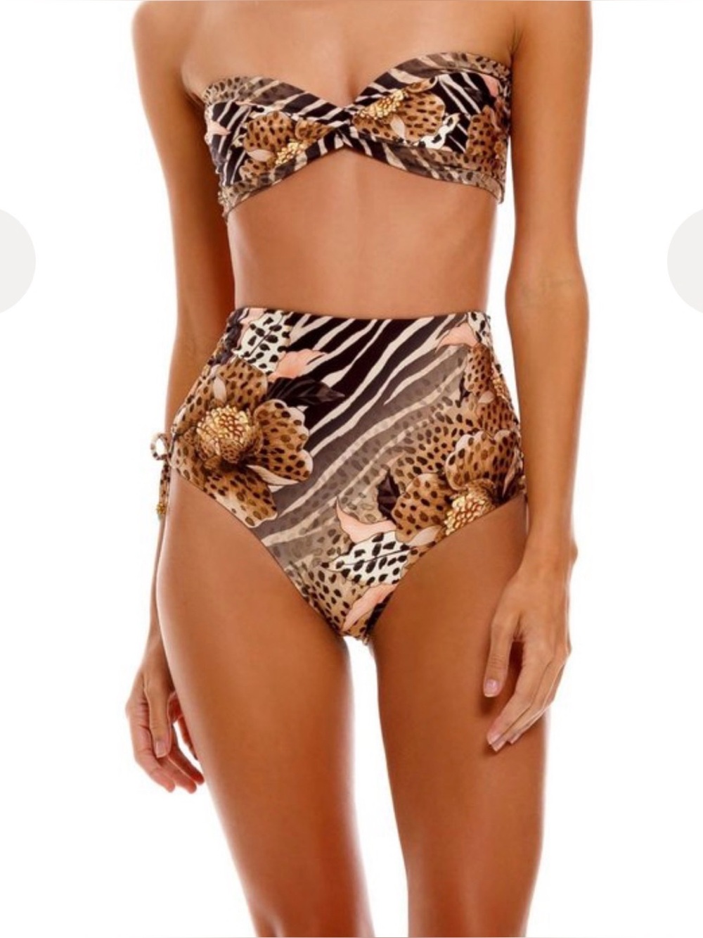 Agua Bendita Hope Jambo High Waist Bikini Bottom Medium SOLD OUT NWOT